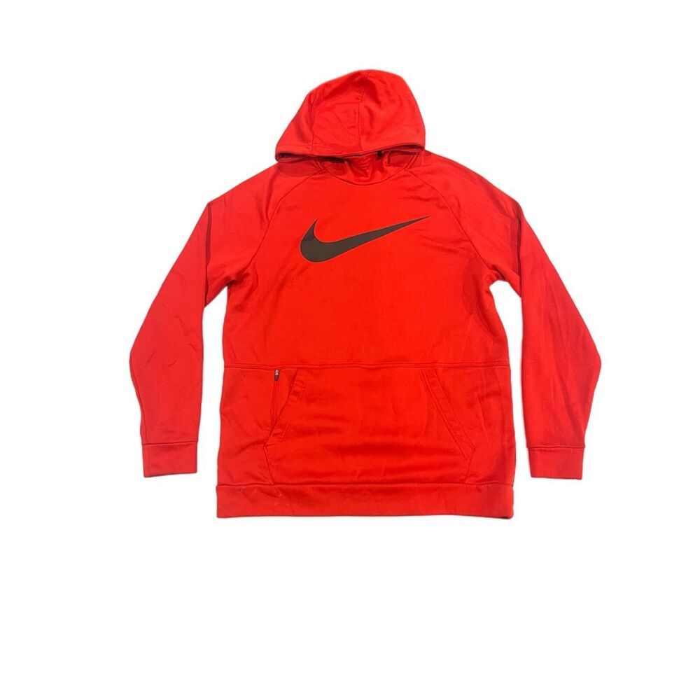 Mens Nike Therma-Fit Red Casual Hoodie Size L